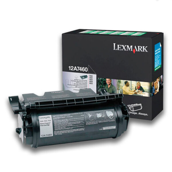 Tóner Lexmark 12A7460 Negro 5,000pag