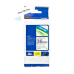 Cinta Brother TZE-261 Negro Sobre Blanco 1.5″ (36MM) x 8 mts. - Imagen 3