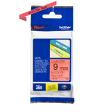 Cinta Brother TZE-421 Negro sobre Rojo 9mm (3/8″) x 8 mts - Imagen 2