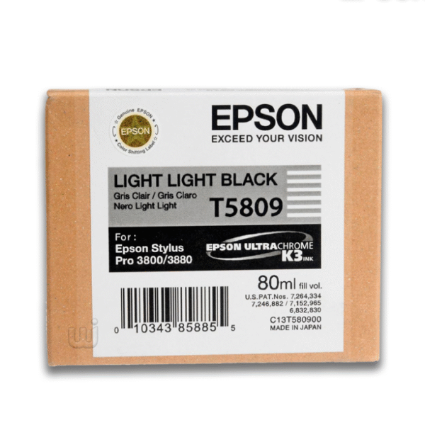Tinta Epson T580900 Light Light Black (80ML)  720 Pag