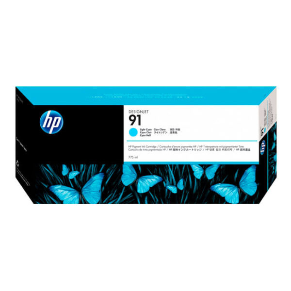 Tinta HP C9470A (91) Light Cyan  775ML Designjet Z6100
