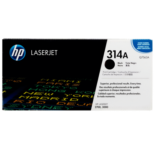 Tóner Hp 314A (Q7560A) Negro 6,500 Pag LaserJet 2700
