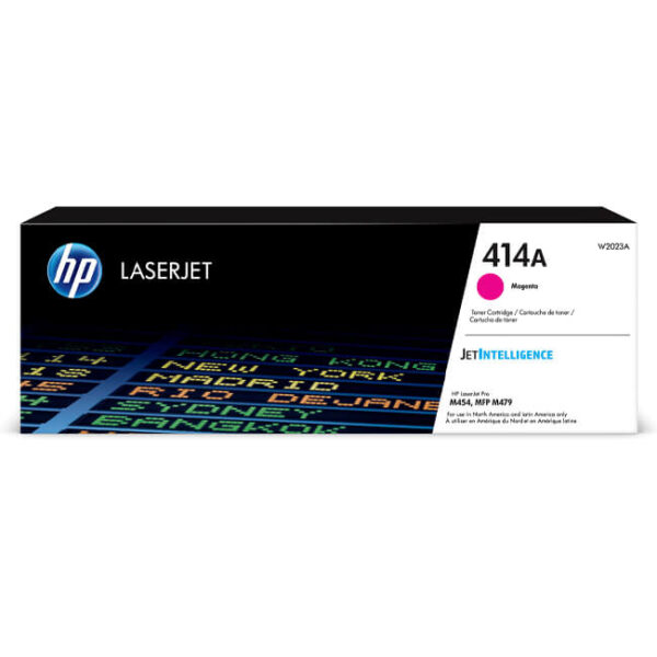 Toner Hp W2023A LaserJet Pro  (414A) Magenta con Rendimiento para 2,100 Paginas.