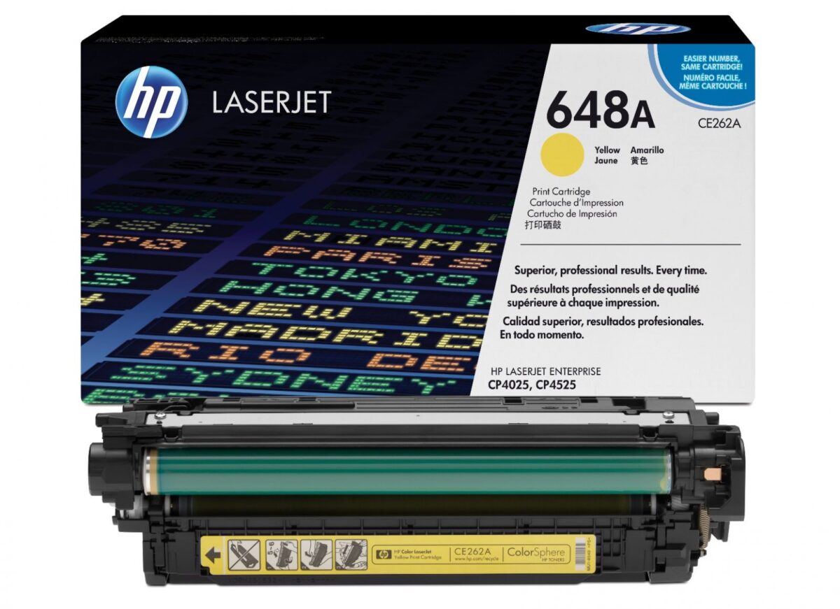 Tóner Hp CE262A (648A) Yellow 11,000 Pag LaserJet Pro CM4540 - Imagen 2