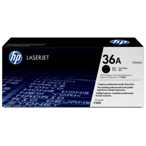 Toner Hp 36A (CB436A) Negro 2,000 Pag LaserJet P1505n