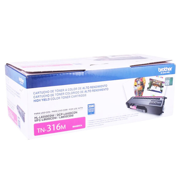 Toner Brother TN-316M magenta, Rendimiento 3,500pag.