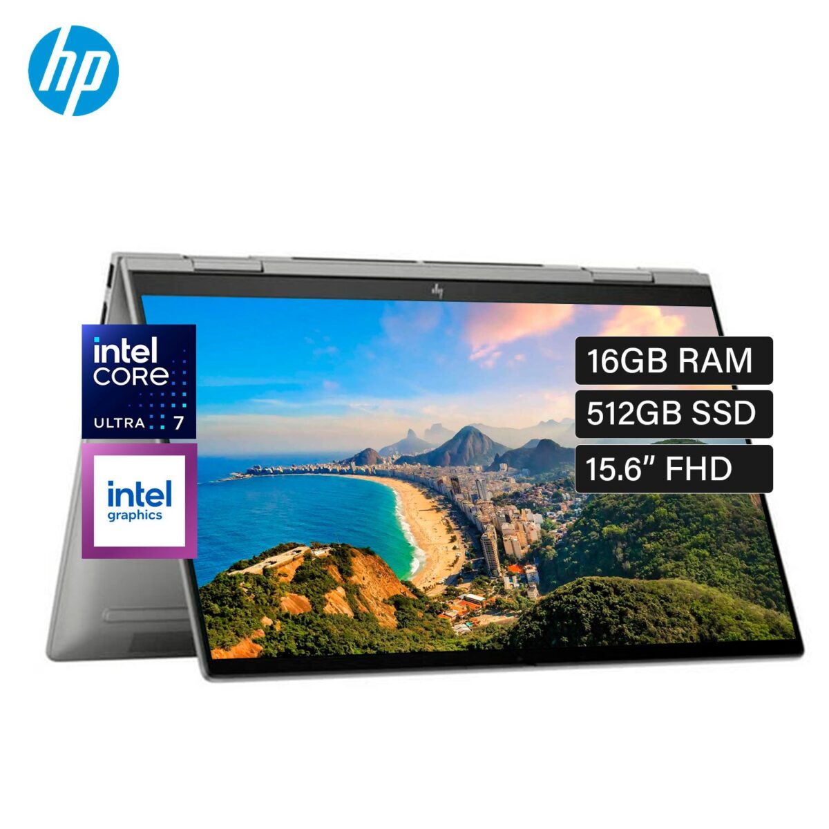 Laptop HP ENVY X360 15-FE1082WM 2-IN-1 Intel Core Ultra 7 155U Ram 16GB Disco 512GB SSD 15.6″ FHD TACTIL Windows 11 (9R1K0UA#ABA)