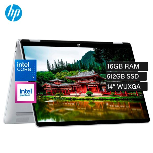 Laptop HP OmniBook 5 Flip 14-FP0023DX Intel Core 7 150U Ram 16GB Disco 512GB SSD 14″ WUXGA Tactil Windows 11 (B86Q7UA#ABA)