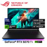 Laptop Asus ROG Strix SCAR 18 (2025) G835 G835LR-XS96 Intel Core Ultra 9 275HX RAM 32GB Disco 1TB SSD Video NVIDIA RTX 5070 Ti 12GB 18″ WQXGA Windows 11 Pro (90NR0LS1-M003K0)