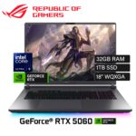 Laptop Asus ROG Strix G18 (2025) G815LM-IS96 Intel Core Ultra 9 275HX Ram 32GB Disco 1TB SSD Video Nvidia RTX 5060 8GB 18″ WQXGA Windows 11 (90NRLP1-M000A0)