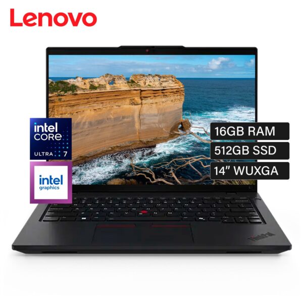 Laptop Lenovo ThinkPad L14 Gen 5 Intel Core Ultra 7 155U Ram 16GB Disco 512GB SSD 14″ WUXGA Windows 11 Pro (21L2000VLM)