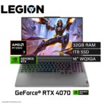 Laptop Lenovo Legion Slim 5 16AHP9 Ryzen 7 8845HS Ram 32GB Disco 1TB SSD Video Nvidia RTX 4070 8GB 16″ WQXGA FreeDos (83DH0087LMR32)