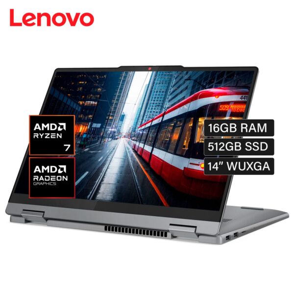 Laptop Lenovo IDEAPAD 5 2-IN-1 14AHP9 Ryzen 7 8845HS Ram 16GB Disco 512GB SSD 14″ WUXGA FreDos (83DR007QLM)