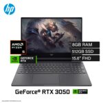 Laptop HP Victus 15-FB2002LA Ryzen 5 8645HS Ram 8GB Disco 512GB SSD Video RTX 3050 6GB 15.6″ FHD Windows 11 (A14LLLA#ABM)