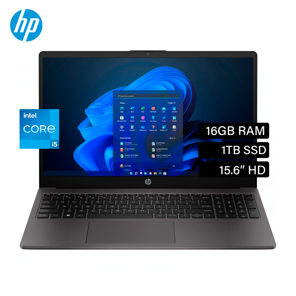 Laptop HP 250 G9 Intel Core i5 1235U Ram 16GB Disco 1TB SSD 15.6″ Windows 11 Pro