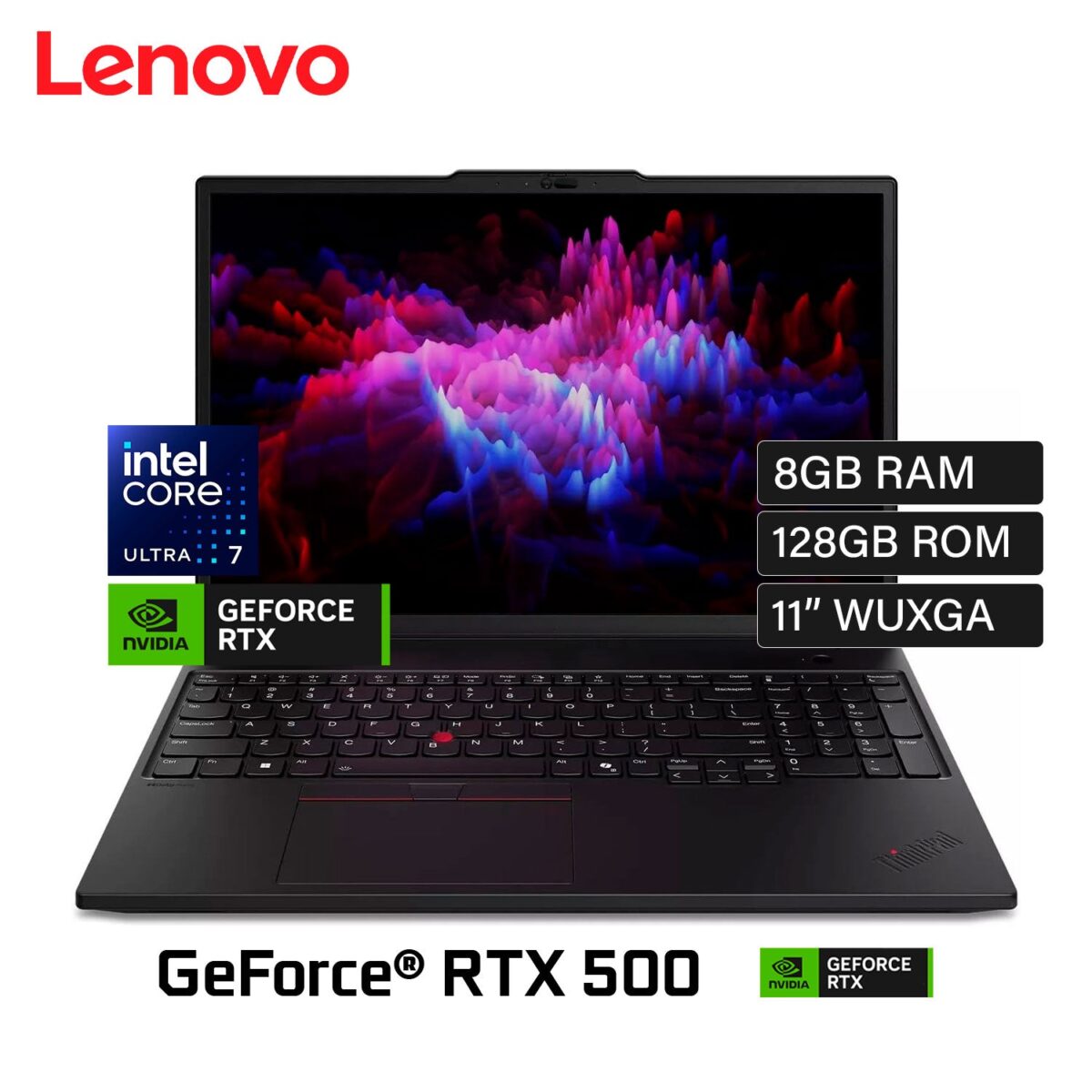 Laptop Lenovo ThinkPad P16s Gen 3 Intel Core Ultra 7 155H Ram 16GB Disco 1TB SSD Video Nvidia RTX 500 4GB 16″ WUXGA Windows 11 Pro (21KT000JLM)