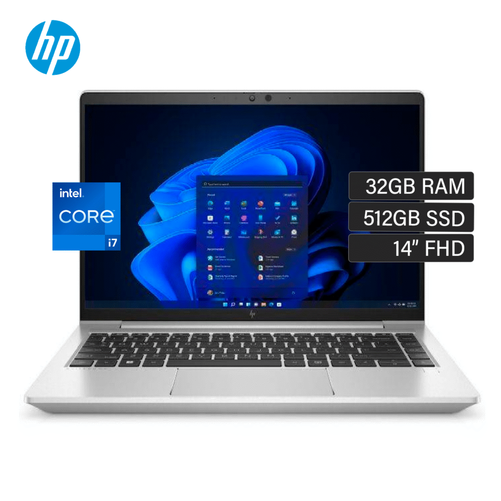 Laptop HP EliteBook 640 G9 Intel Core i7 1265U Ram 32GB Disco 512GB SSD 14″ FHD Windows 10 Pro (820D6LS#ABM)
