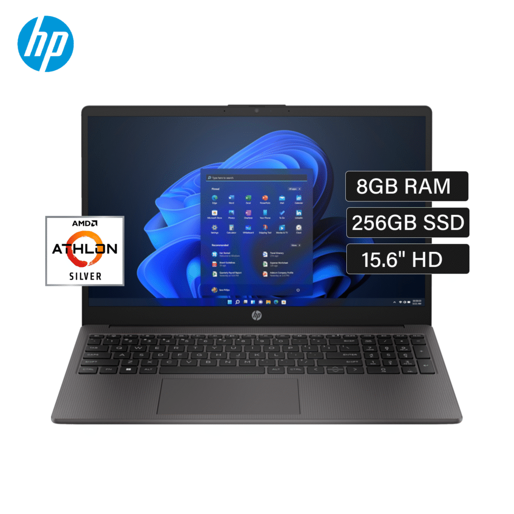 Laptop HP 255 G10 Athlon Silver 7120U RAM 8GB Disco 256GB SSD 15.6″ HD FreeDos