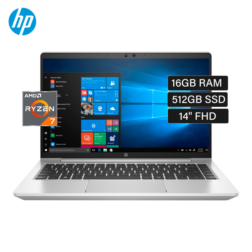 Laptop HP ProBook 445 G10 Ryzen 7 7730U RAM 16GB Disco 512GB SSD 14″ FHD Windows 11 Pro (9S640LA#ABM)
