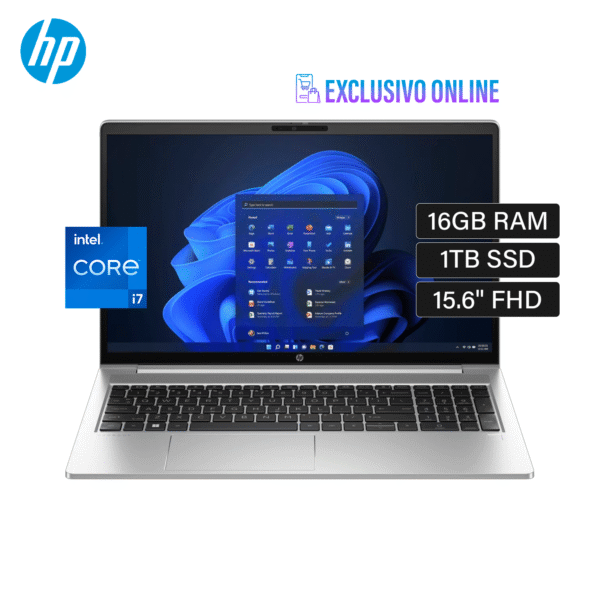 Laptop HP ProBook 450 G10 Intel Core i7 1355U RAM 16GB Disco 1TB SSD 15.6″ FHD Windows 11 Pro Open Box