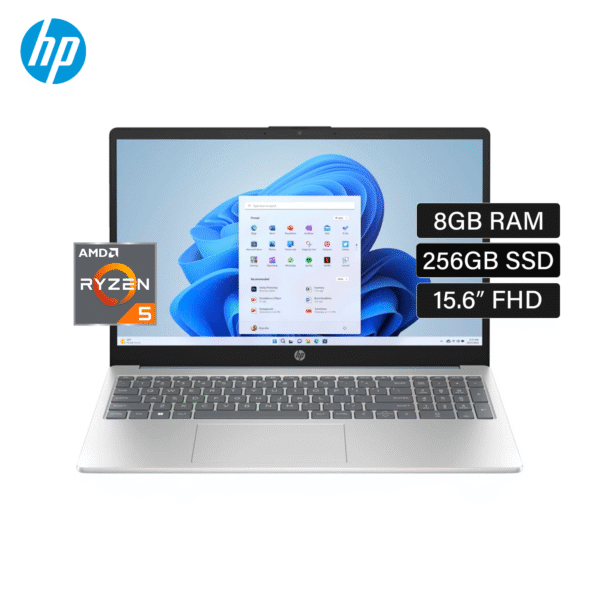 Laptop HP 15-FC0009LA Ryzen 5 7520U RAM 8GB Disco 256GB SSD 15.6″ FHD FreeDos (802M9LA#ABM)