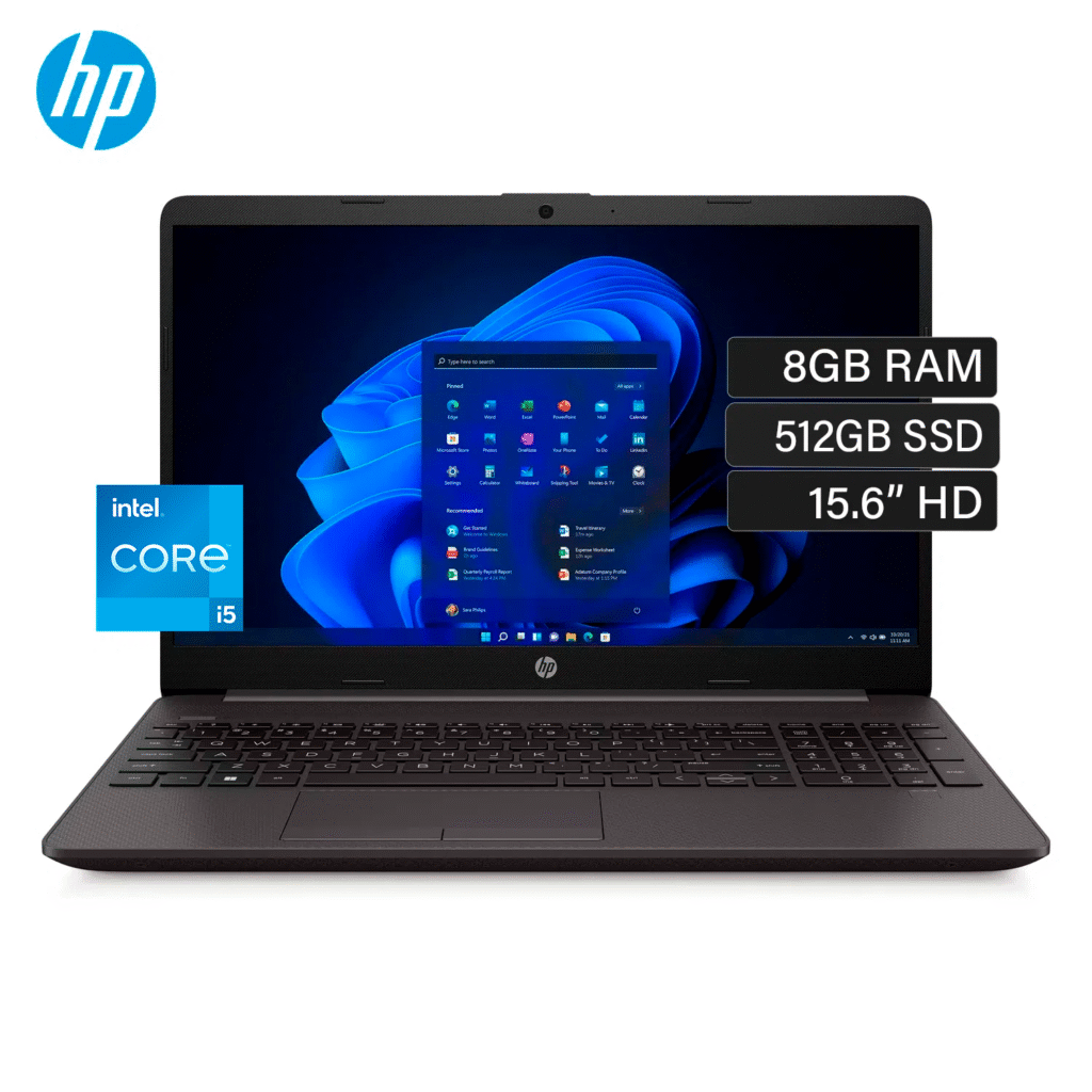 Laptop HP 250 G9 Intel Core i5 1235U Ram 8GB Disco 512GB SSD 15.6″ HD Windows 11 Pro