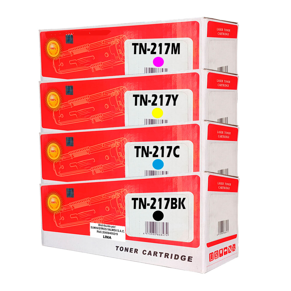 Kit de Toner Compatible TN-217 HL-L3230CDW, L3550CDW y L3750CDW
