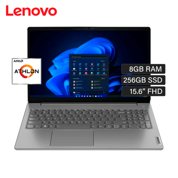 Laptop Lenovo V15 G4 AMD Athlon Silver 7120U RAM 8GB Disco 256GB SSD 15.6″ FHD FreeDos (82YU00X5LM)
