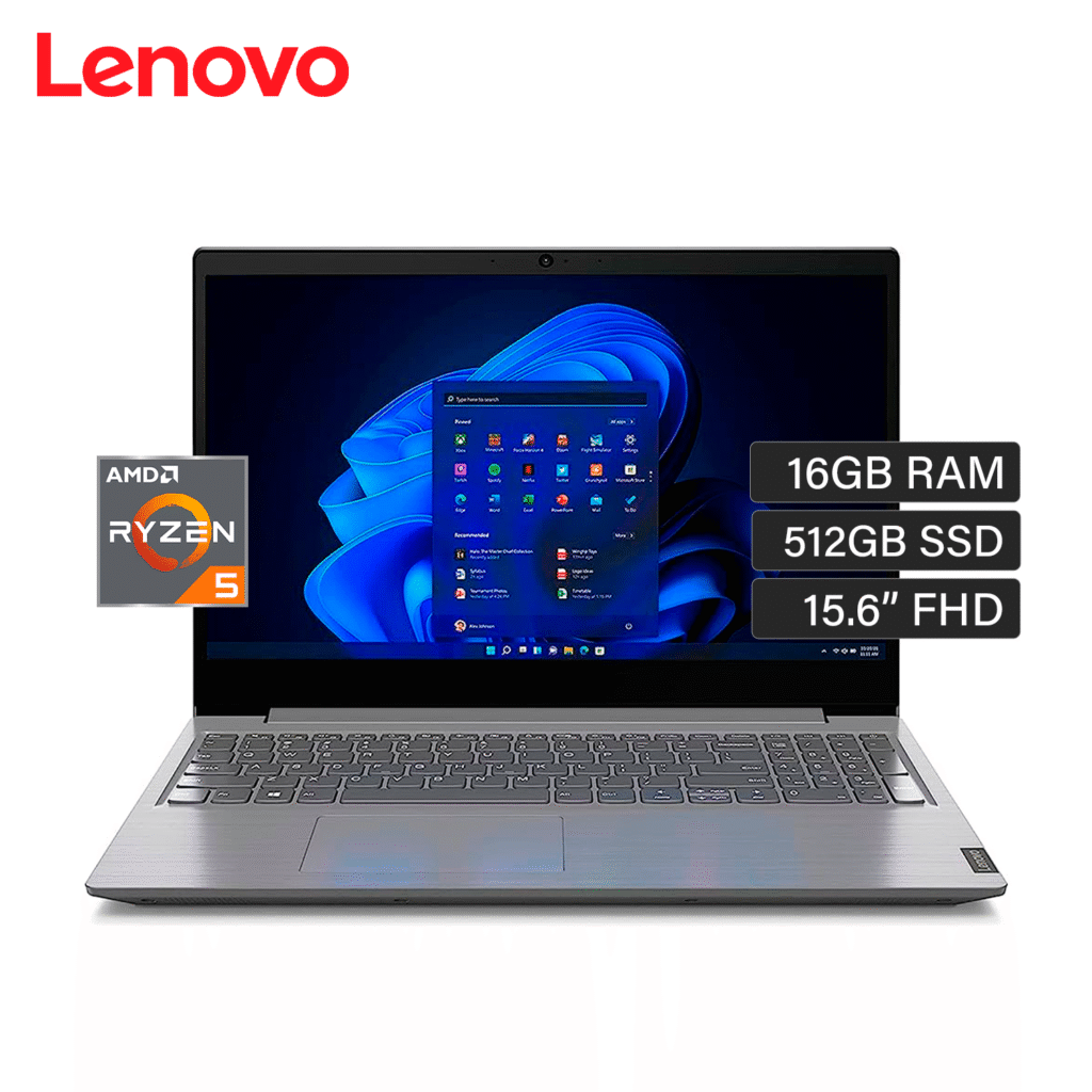 Laptop Lenovo V15 G4 AMD Ryzen 5 7520U RAM 16GB Disco 512GB SSD 15.6″ FHD FreeDos (82YU00XYLM)