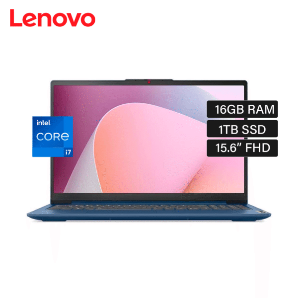 Laptop Lenovo IdeaPad Slim 3 15IRH8 Intel Core i7 13620H RAM 16GB Disco 1TB SSD 15.6″ FHD FreeDos (83EM00ADLM)