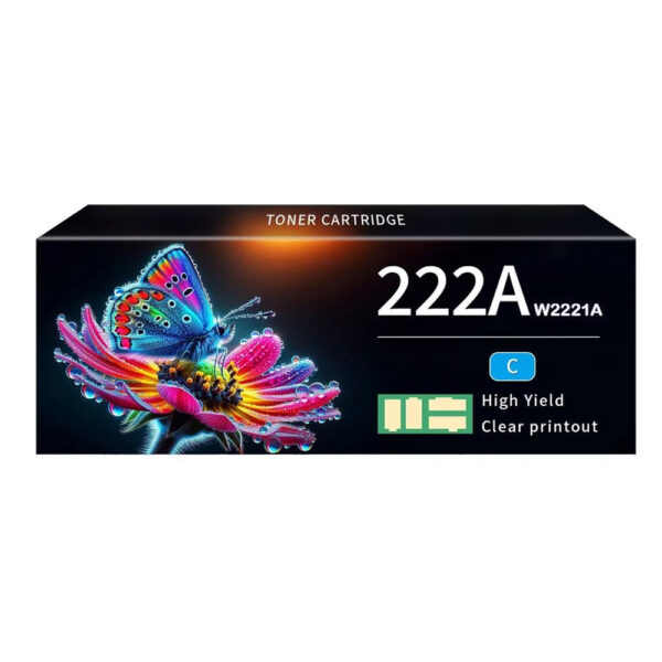 Toner HP Compatible 222A Cyan W2221A MFP 3303/3303/3388