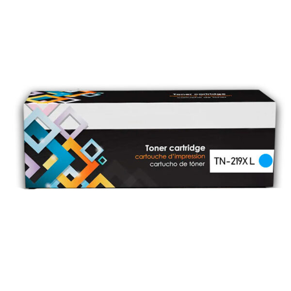 Toner Compatible TN-219XLC Cyan DCP-L3560CDW MFC-L3760CDW 2300 Pag