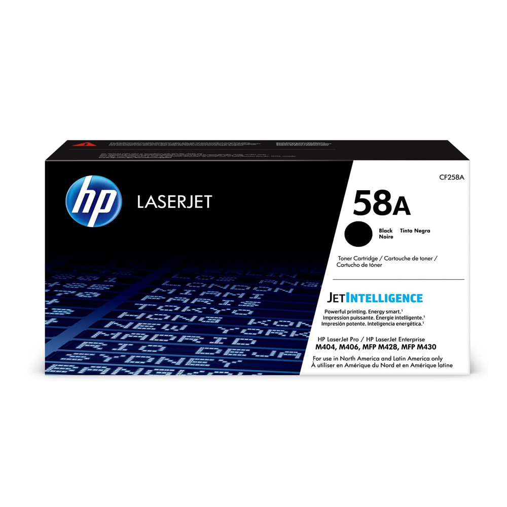 Toner HP Compatible 58A Negro CF258A Para M404, MFP M428 MFP M430  3000 Paginas