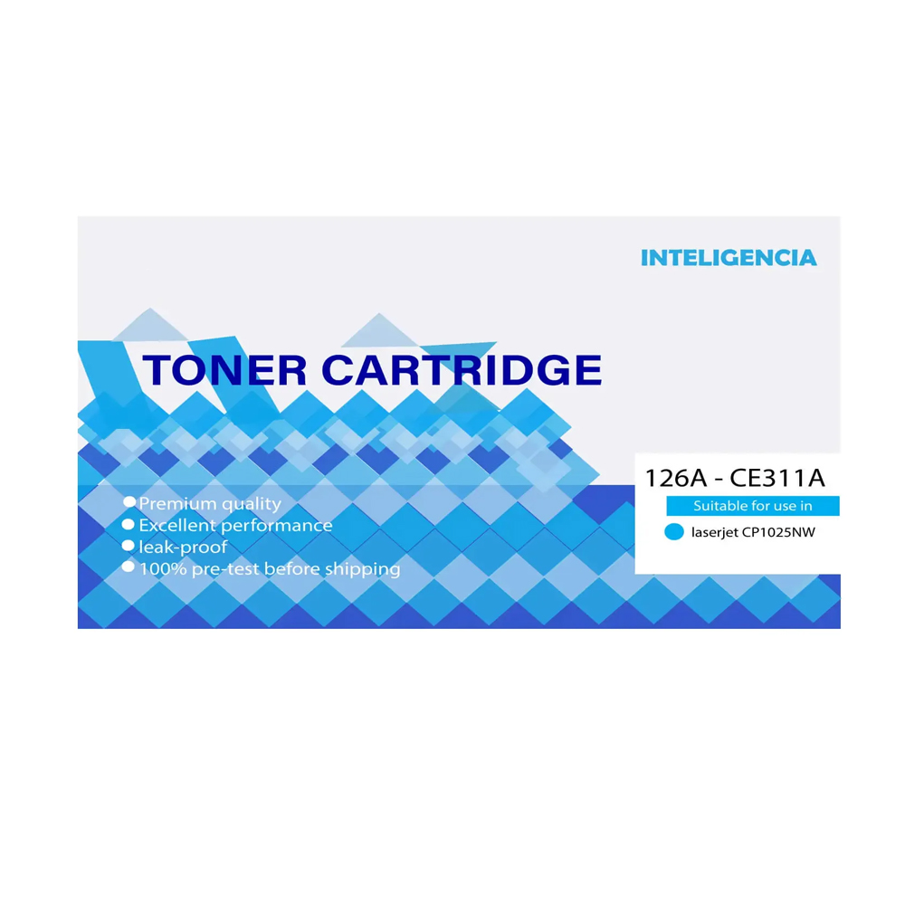 Toner HP Compatible 126A CE311A L.J. CP1025 Cyan 1000 Paginas