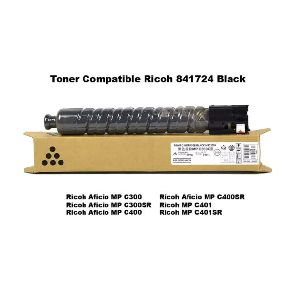 Toner Ricoh Compatible 841724 Black Mp C300/C400/C401 8.3 Kpg