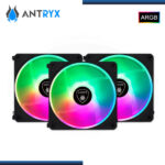 ANTRYX LYNK FAN LF120 ARGB BLACK MODULAR 3 EN 1 COOLER PARA CASE 120MM + CONTROLADOR (PN:AAK-LF120KX3C) - Imagen 4