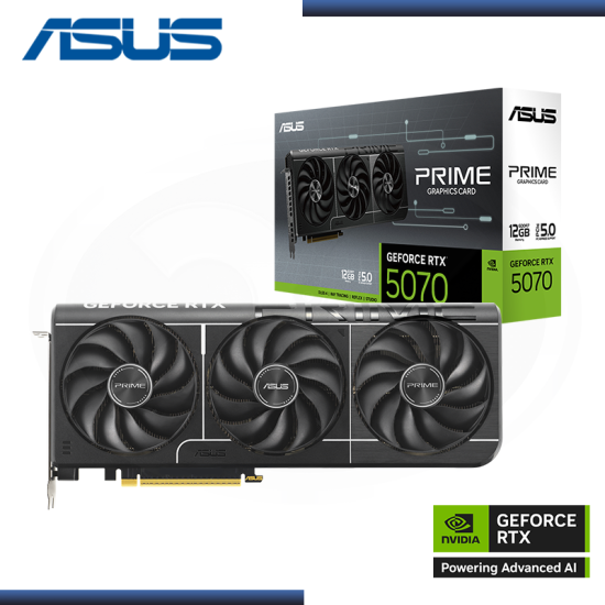 ASUS GEFORCE RTX 5070 12GB GDDR7 192BITS PRIME (PN:90YV0M11M0AA00)