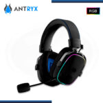 AUDIFONO ANTRYX APOLO 500 TRIX RGB BLACK CON MICROFONO CONEXIÓN WIRELESS/BLUETOOTH - Imagen 2