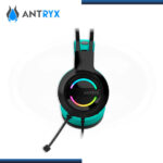 AUDIFONO ANTRYX IRIS-K TURQUOISE RAINBOW CON MICROFONO 7.1 VIRTUAL SURROUND (PN:AGH-7100KTE) - Imagen 3