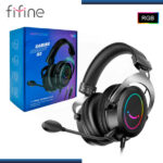 AUDIFONO FIFINE H3 BLACK RGB CON MICROFONO SONIDO ENVOLVENTE 7.1 USB COMPATIBLE PS5/PS4/XBOX/SWITCH/PC