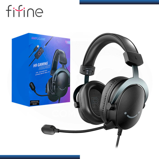 AUDIFONO FIFINE H9 BLACK CON MICROFONO USB COMPATIBLE PC/PS5/SWITCH/XBOX