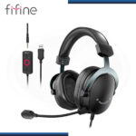 AUDIFONO FIFINE H9 BLACK CON MICROFONO USB COMPATIBLE PC/PS5/SWITCH/XBOX - Imagen 2