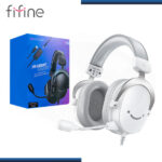 AUDIFONO FIFINE H9 WHITE CON MICROFONO USB COMPATIBLE PC/PS5/SWITCH/XBOX