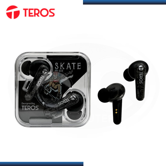 AUDIFONOS TEROS TE-8072N BLACK BLUETOOTH TWS