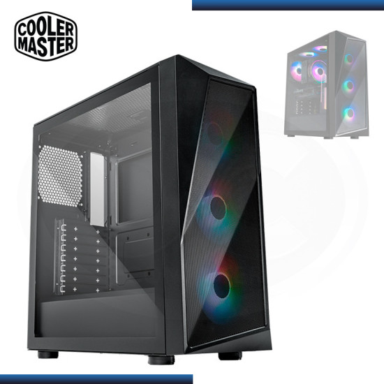 CASE COOLER MASTER CMP 520 ARGB BLACK SIN FUENTE VIDRIO TEMPLADO USB 3.2/USB 2.0 (PN:CP520-KGNN-S00)