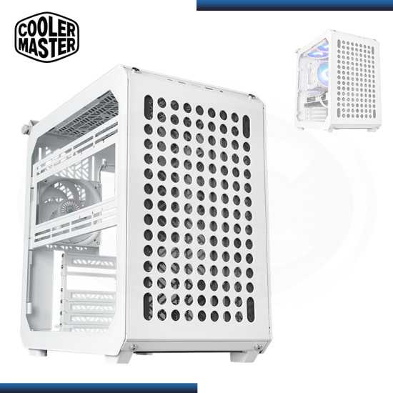 CASE COOLER MASTER QUBE 500 FLATPACK WHITE SIN FUENTE VIDRIO TEMPLADO USB 3.2 (PN:Q500-WGNN-S00)