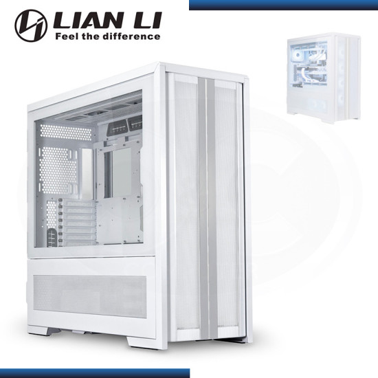 CASE LIAN LI V3000 PLUS WHITE SIN FUENTE VIDRIO TEMPLADO USB 3.0 (PN:V3000PW)