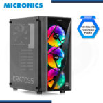 CASE MICRONICS FANATIC KRATOSS FNT-C8008 COOLER FRGBx3 SIN FUENTE VIDRIO TEMPLADO USB 3.0/USB 2.0 «BAD BOX»
