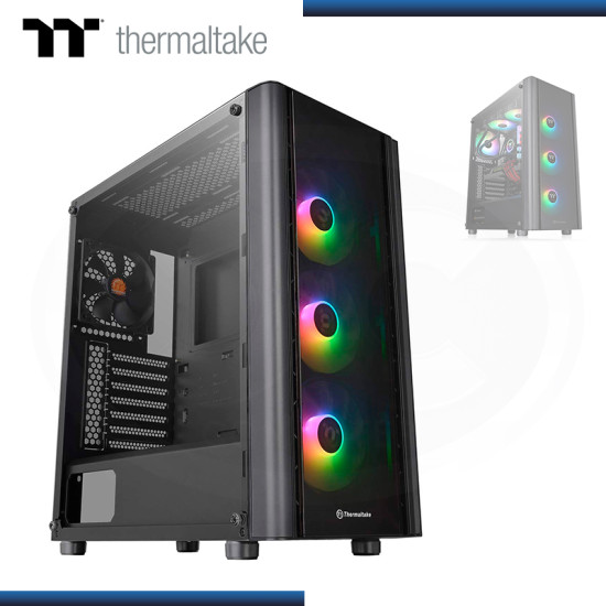 CASE THERMALTAKE VERSA V250 TG BLACK ARGB SIN FUENTE VIDRIO TEMPLADO USB 3.0/USB 2.0 (PN:CA-1Q5-00M1WN-00)