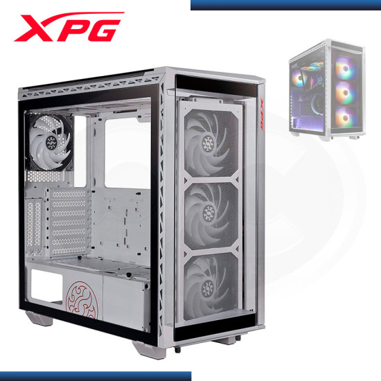 CASE XPG BATTLECRUISER WHITE SIN FUENTE VIDRIO TEMPLADO USB-C/USB 3.0 (PN:BATTLECRUISER-WHCWW)